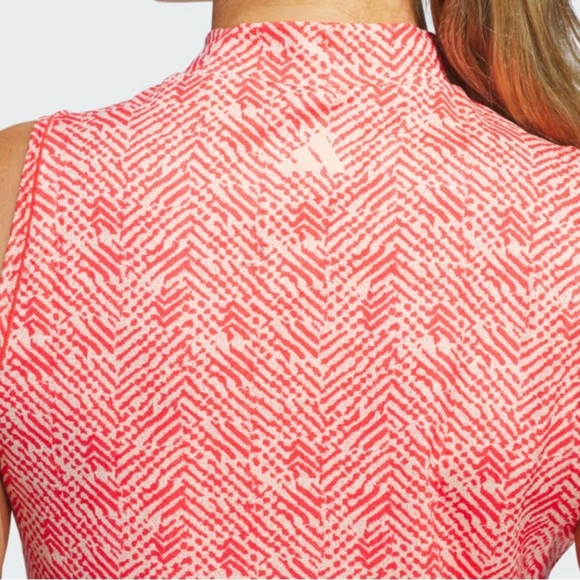 Women’s Adidas Golf Ultimate365 Golf Mock Polo Shirt Large New With Tags - Picture 7 of 7